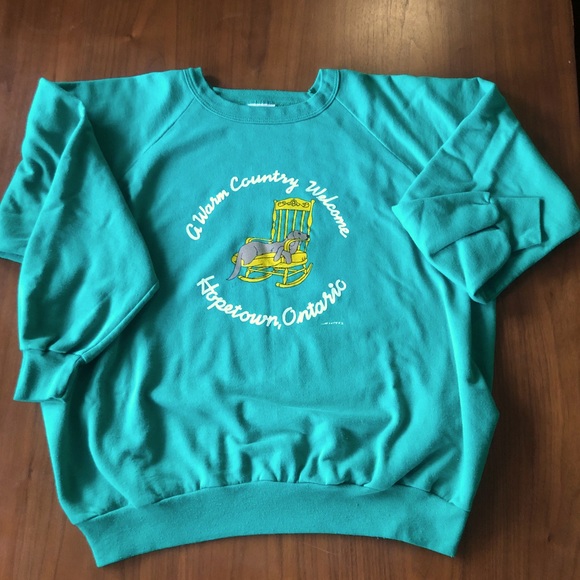 Vintage Penmans Ontario Oversized Sweater Size XL with Lazy Dog - Picture 3 of 7